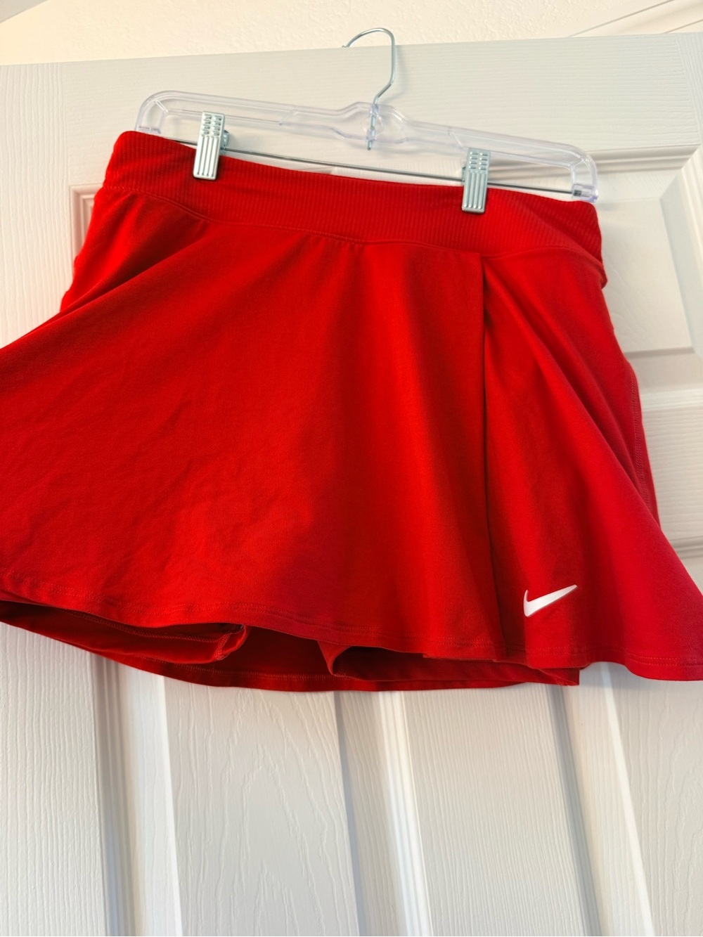 Nike Women’s Red Tennis Skort with Swoosh